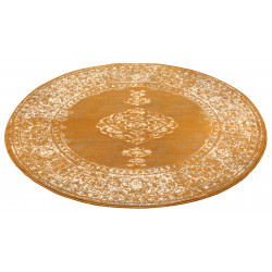 Kusový koberec Gloria 105518 Mustard kruh