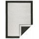 AKCE: 80x250 cm Kusový koberec Twin-Wendeteppiche 103105 creme schwarz