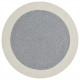 Kusový koberec Braided 105555 Grey Creme kruh – na ven i na doma