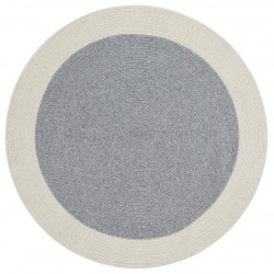 Kusový koberec Braided 105555 Grey Creme kruh – na ven i na doma