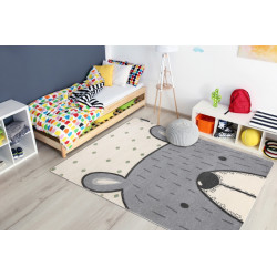Dětský kusový koberec Petit Bear cream