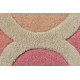 AKCE: 160x160 (průměr) kruh cm Ručně všívaný kusový koberec Illusion Rosella Pink/Blue kruh
