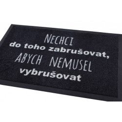 Rohožka Nechci zabrušovat 40x60 cm - na ven i na doma