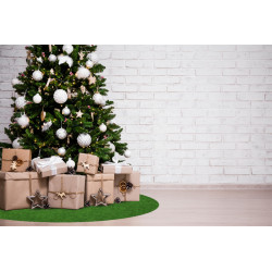 Vánoční kruhový koberec pod stromeček Sporting – na ven i na doma