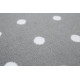 Kusový dětský koberec Puntík šedý čtverec