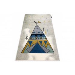 Dětský kusový koberec Petit Tipi grey