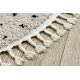 Kusový koberec Berber Syla B752 dots cream kruh