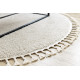 Kusový koberec Berber 9000 cream kruh