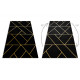 Kusový koberec Emerald geometric 1012 black and gold
