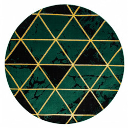 Kusový koberec Emerald 1020 green and gold kruh