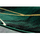Kusový koberec Emerald 1022 green and gold kruh