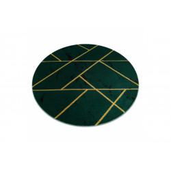 Kusový koberec Emerald geometric 1012 green and gold kruh