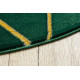 Kusový koberec Emerald geometric 1012 green and gold kruh