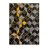 Kusový koberec Gloss 400B 86 3D geometric black/gold