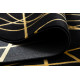 Kusový koberec Gloss 406C 86 geometric black/gold