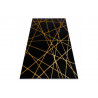 Kusový koberec Gloss 406C 86 geometric black/gold