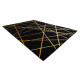 Kusový koberec Gloss 406C 86 geometric black/gold