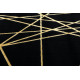 Kusový koberec Gloss 406C 86 geometric black/gold