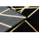 Kusový koberec Gloss 406C 86 geometric black/gold