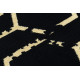 Kusový koberec Gloss 407C 86 black/gold