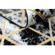 Kusový koberec Gloss 409A 82 3D cubes black/gold/grey