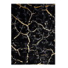 Kusový koberec Gloss 410A 86 3D mramor black/gold