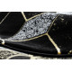 Kusový koberec Gloss 400B 86 3D geometric black/gold kruh