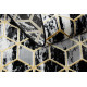 Běhoun Gloss 409A 82 3D cubes black/gold/grey