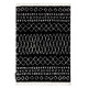Kusový koberec Berber Ethnic G3802 black and white