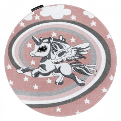 Dětský kusový koberec Petit Pony pink kruh