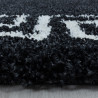 AKCE: 280x370 cm Kusový koberec Hera Shaggy 3301 anthrazit