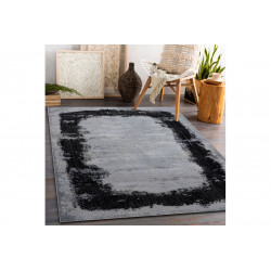 Kusový koberec Core A004 Frame black/light grey
