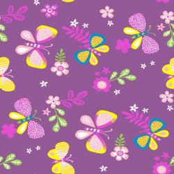 AKCE: 120x170 cm Dětský kusový koberec Motýlek 5291 fialový