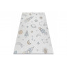 AKCE: 80x150 cm Dětský kusový koberec Bambino 1278 Space rocket cream