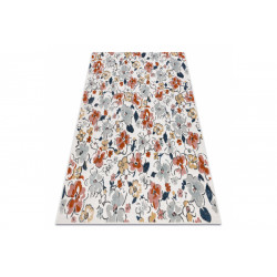 Kusový koberec Botanic 65239 flowers ecru – na ven i na doma