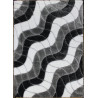 AKCE: 140x190 cm Kusový koberec Seher 3D 2616 Black Grey