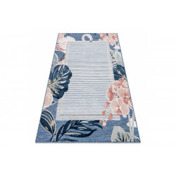 Kusový koberec Botanic 65240 Flamingo navy – na ven i na doma