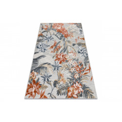 Kusový koberec Botanic 65262 flowers grey – na ven i na doma