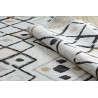 Kusový koberec Cooper Sisal Diamonds 22236 ecru/black