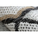Kusový koberec Cooper Sisal Diamonds 22236 ecru/black