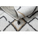 Kusový koberec Cooper Sisal Diamonds 22236 ecru/black