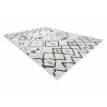 Kusový koberec Cooper Sisal Diamonds 22236 ecru/black