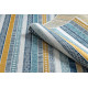 Kusový koberec Cooper Sisal Stripes 22238 ecru/navy