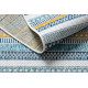 Kusový koberec Cooper Sisal Stripes 22238 ecru/navy