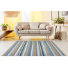 Kusový koberec Cooper Sisal Stripes 22238 ecru/navy