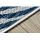 Kusový koberec Cooper Sisal Leaves 22251 ecru/navy – na ven i na doma