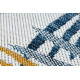 Kusový koberec Cooper Sisal Palm leaves 22258 ecru/navy