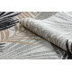 Kusový koberec Cooper Sisal Palm leaves 22258 ecru/black – na ven i na doma