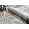 Kusový koberec Cooper Sisal Palm leaves 22258 ecru/black – na ven i na doma