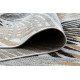 Kusový koberec Cooper Sisal Palm leaves 22258 ecru/black